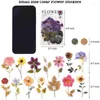 Gift Wrap 320 PCS Pressed Flower Theme Stickers Set Dried Flowers Resin Decals Floral Botanical Journaling Multicolor