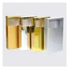 Gift Wrap Luxury Bright Golden Sier Paper Glid Box 5 Storlekar Kartonger Boxar för läppstift per flaskor Makeup Party Drop Delivery DH3WH