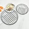 Set di stoviglie da 2 pezzi Snack Snack Basket Iron Iron Hollowhold House House Contenitore Storage Decorativo di frutta durevole