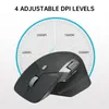 Mice Rapoo MT760L Rechargeable Multimode Wireless Mouse Ergonomic 3200 DPI EasySwitch Up to 4 Devices Bluetooth Office 230821