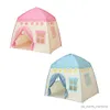 Leksakstält Portable Children's Tent Folding Kids Tents Spela House Large Movible Castle Waterproof Parent-Child Interaktion för barn R230830