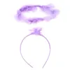 Akcesoria do włosów Kreskówka Pióro anioł Anioł Hair Hoop Feather Halo Pała na Halloween imprezę Bożego Narodzenia Kreatywne akcesoria do włosów F3MD 230821