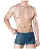 Underpantes, seda sexy de seda licenciada masculino boxers respiráveis ​​cuecas cuecas masculinos boxer shorts gelo homens calcinha sem costura