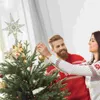 Andere Veranstaltungsparty liefert Weihnachtsbaumstar -Toper -Dekoration Ornament für Home Shop 230821