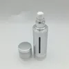 Silver Luftlös vakuumpumplotionflaska med kosmetiska containrar med vit mössa 15 ml 30 ml 50 ml 80 ml 100 ml F515 MEFJN KMLWA