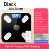 Body Weight Scales Digital Scale USBOptical Charging Bluetooth Smart Wireless BMI Fat Analyzer Bathroom Girls Dormitory Portable 230821