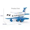 Modelo Diecast Deformação Música Faixa de simulação INERTIA Aeronave de brinquedo de tamanho grande avião de passageiros CRIAN AIRLINER CARRO PARA CRIANÇAS 230821