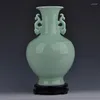 Jarrones Jingdezhen King Nobel Jarrón de cerámica Hecho a mano Antiguo Retro Yingqing Adornos de alto grado Muebles para el hogar