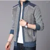 Chaquetas de hombre 2023, chaqueta de invierno, pulóver, suéteres de cuello alto, suéter informal para hombre, jerséis de punto ajustados, ropa de marca