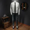 Trench de trincheira masculino Winter Men White Grande Stand Stand Stand PU Couather Coat Boys Slim Fit Casual Motorcycle Wear Jaqueta Faux