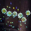 Decorações de jardim H D Conjunto 6 ab cor de quatro folhas trevo cristal prisma suncatchers maker arco -íris pendurado para festas de casamento girlands decoração 230821
