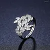 Brincos de colar Set MyFeivo Micro-Inchaid Zircon Bride Jewelry Luxury Ladies Wedding Party 4 Pieces Bracelet Ring Gifts XXY0102