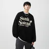 American Street Sweater Spring Boys Moda Marka Sonbahar ve Kış Erkekler Yuvarlak Boyun Giysileri Gevşek Ceket