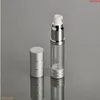 15 ml 30 ml 50 ml 80 ml 100 ml Silver Airless Bottle Cosmetic Pakket Vacuümpomplotion Travel Case#466Goods VPSHC