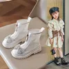 Сапоги Bota infantil Kids Fashion Boots Summer New Girl Tennis Boots Big Kids Princess Cool Boots Fashion Girl Angle Boot Kid Shoe Bota R230822