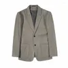 Costumes pour hommes tissu de laine de haute qualité manteau coréen mode tendance loisirs affaires Slim Blazer automne et hiver Tailcoat