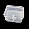 Storage Boxes Bins Clear Lidded Small Plastic Box For Trifles Parts Tools Jewelry Display Screw Case Beads Container Ct0338 Drop Del Dhxov