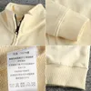 Herrenjacken 2023 Herbst Terry Stoff Stehhalter Neckpullover Schulter -Drop -Design Trend Jugendmantel Außenbekleidung 422