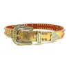 Belt Crown Water Diamond New Women's Belt Handmade inlaid Fashion Punk Personlig bältesbälte