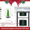 3D Christmas Tree Music Box Boxering Practice Project Kit di assemblaggio scientifico elettronico fai -da -te con 7 colori flash Light LAD1166A