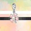 925 miçangas prateadas encantos de pandora charme 925 moda de bracelete vermelha rosa flor árvore de ar quente balão de borboleta amante de butterfly cado -pingente pingente pingente de miçangas finas jóias