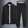 Men's Tracksuits Autumn Tracksuit Casual Men Sets Zip Cardigan Baseball Jacket Pants 2 Pcs Suits Jogging Sportswear Male Sweat Suit 5XL 6XL 7XL 230821