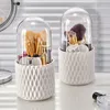 Storage Boxes Bins Makeup Brush Holder Organizer 360 Rotating Cosmetics with Lid for Vanity and Bashroom 230821