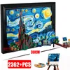 ブロック互換性のある21333ヴィンセントヴァンゴッホThe Starry Night Building Art PaintingBricksMoc Ideas Home Decorae Education Toy Gift 230821