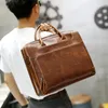 Портфельфаксы бизнесцы Tote Bags Man Cressbody Brand Brand Men's Borftom