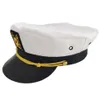 Beretti Cappelli da yacht per adulti Skipper Skipper Shipper Captain Cappello Cappello regolabile Cappello Navy Marine Admiral for Men Women1302i