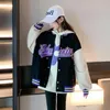 Jackets Teen Girls Frühling Autumn Mode Bomber Jackets Kinder Streetwear Baseball Uniform Sportmantel Loose Studenten Außenbekleidung 8 10 12 14y 230817