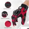 Gants de moto Touchsn Vélo Court Gant de sport Power Racing pour Husqvarna Husaberg Yamaha Drop Delivery Mobiles Motos Ac Dh2Eo