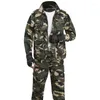 Men's Tracksuits Outdoor Work Clothes Set Spring And Autumn Wear-resistant Anti Fouling Camouflage Labor Protective Clothing