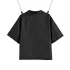2021 camisa de hombre de las mujeres europeas de Estados Unidos blusas cortas de marca casual triángulo invertido clásico suelto importado de alta calidad nyl293w