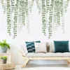 Wall Stickers Large Nordic Green Leaf for Living room Bedroom Decor Removable PVC Decals Home Room sticker 230822