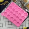 Baking Moulds 20 Holes Round Lollipop Sile Mod Spherical Chocolate Cookie Candy Maker Pop Mold Stick Tray Cake Mods Drop Delivery Ho Dhktt