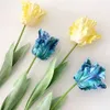 Dekoracyjne wieńce kwiatowe na przyjęcie ślubne ręcznie robione Pograph Pography Sztuczne papugi Tulip Table Dekoracja bukietu Fake Flower 230822