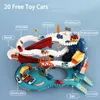 Diecast Model Educational Children's Toys Dinosaur Mountain Track Car Mały pociąg przez wielką przygodę do Boys Birthday Gift 230821