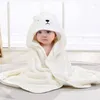 Carpets Baby Robe Robe High Qulity Cartoon Quilt Velvet Velvet Capuz Nascido Swaddle Bath Toard Outono