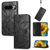 Étuis portefeuille en cuir PU tournesol élégants pour Google Pixel 8 Pro 7 7A 6 6A Moto G73 E13 G72 G62 G52 G53 Edge 30 Lite Mode Fleur Fente pour carte d'identité Cash Flip Cover Book Pouch