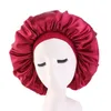 Fashion Wide Band Bonnet Satin Cheveux Nuit Women Chemo Cap Beauty Salon Cap Satin Bonnet Head Cover Hat222j