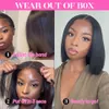 Synthetic Wigs Ready To Wear Glueless Wig Pre Plucked Straight Short Bob Wigs Pre Cut 13x4 Lace Frontal Wig Wear Go Glueless Bob Wigs For Women 230822