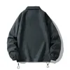 남자 S 재킷 가을 오버 사이즈 폭격기 재킷 남자 빈티지 헐렁한 코트 패션 패션 한국 스트리트웨어 zip uperwear 의류 ​​탑 남성 플러스 크기 3xl 230822