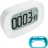 Timer Stopwatch e relógio de cozinha LCD Display Digital Countdown Clocks Back Magnetic Back 12h 24h Display194T