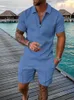 Tracce maschili da pista per tracce Polo I di qualità Summer BEAC Sorti Casual Set a 2 pezzi Stirt Social Sirt Luxury Mash Clotin