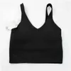 LU Shockproof Yoga Bra Running Gym Sport Bra Top Designer Women Breen Hem Push Up workout Shirt Fitness Yoga Crop Tops Brassiere 296e