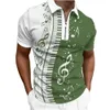 Herrpolos musikalnot 3D -tryck Polo -skjortor för män Summer Piano Graphic Casual Short Sleeve Golf Overdized Clothing 5xl 230821