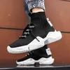 Running schoenen Damyuan heren retro sok sneakers high top dikke heren schoenen ademende mannen dikke bodem casual schoenen zapatos de hombre 230803