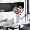 Vasen Wohnzimmer Dekoration Nordic Home Europa Tabletop Blume Vase Keramik Morandi reines Farbdekoration