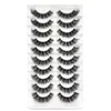 Falska ögonfransar Invisible Band Lashes 10 Par 3D Faux Mink Natural Short Transparent Terrier Clear Band Soft Extension 230821